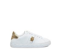 Versace - Greca Leather Baskets - Femme - Chaussures - Blanc - Taille: 36 EU