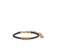 Versace - Greca Leather Bracelet - Homme - Accessoires - Jaune - Taille: ONE Size
