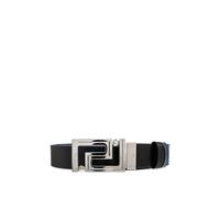 Versace - Greca Leather Reversible Belt 3.5 cm - Homme - Accessoires - Noir - Taille: 95 CM