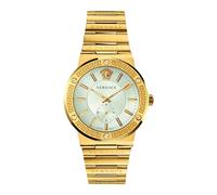 Versace - Greca Logo Chronographe Montre en Acier Inoxydable - Homme - Accessoires - Jaune - Taille: ONE Size