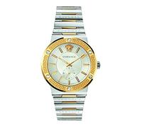 Versace, Homme, Accessoires, Gris, Taille: ONE Size Greca Logo Bicolor Montre