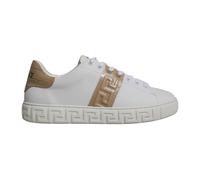 Versace - Greca Print Baskets Basses Blanches - Homme - Chaussures - Blanc - Taille: 38 EU