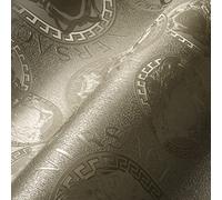 Versace Home Wallpaper 384613 Papier peint intissé de luxe avec logo Medusa Argenté 10,05 x 0,70 m Fabriqué en Allemagne, 10,05 m x 0,70 m = 7,03m²