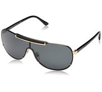 Versace Homme VE2140 100287 Lunettes de soleil Métal Or Gris Pilote Normale