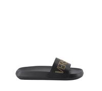 Versace, Homme, Chaussures, Noir, Taille: 42 EU Logo Claquettes