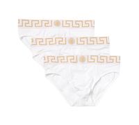 Versace, Homme, Sous-vêtements, Blanc, Taille: 3XL Slips Greek Key