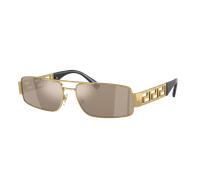 Versace Homme Sunglass VE2257 - Couleur du Monture: Or, Couleur de Lentille: Marron clair Doré foncé effet miroir