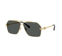 Versace Homme Sunglass VE2284 - Couleur du Monture: Or, Couleur de Lentille: Gris foncé