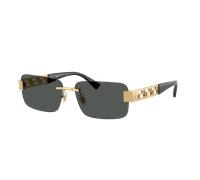 Versace Homme Sunglass VE2298 - Couleur du Monture: Or, Couleur de Lentille: Gris foncé