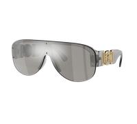 Versace Homme Sunglass VE4391 - Couleur du Monture: Transparent Gris, Couleur de Lentille: Gris clair Effet miroir Agent