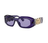 Versace Homme Sunglass VE4425U - Couleur du Monture: Pourpre transparent, Couleur de Lentille: Violet