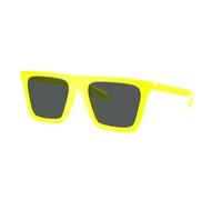Versace Homme Sunglass VE4468U - Couleur du Monture: Jaune intégral tropical, Couleur de Lentille: Gris foncé