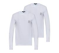 Versace, Homme, Tops, Blanc, Taille: 2XL Lot de deux T-shirts avec logo