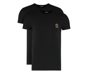 Versace, Homme, Tops, Noir, Taille: L Medusa Undershirt 2-Pack