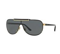 Versace Homme VE2140 100287 Lunettes de soleil Métal Or Gris Pilote Normale