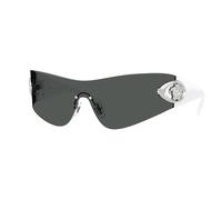 Versace Homme VE2280 100087 Lunettes de soleil Métal Gris Gris Pillow Normale