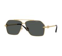 Versace Homme VE2284 100287 Lunettes de soleil Métal Or Gris Pilote Normale