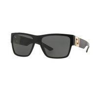 Versace Homme VE4296 GB1/87 Lunettes de soleil Acétate Noir Gris Carré Normale