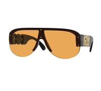 Versace Homme VE4391 GB1/7 Lunettes de soleil Nylon Noir Orange Géométrique Normale