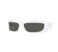 Versace Homme VE4446 314/87 Lunettes de soleil Nylon Blanc Gris Carré Normale