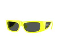 Versace Homme VE4482 544987 Lunettes de soleil Injecté Jaune Gris Pillow Normale