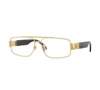 Versace Homme Versace VE1317 1002 Montures optiques Métal Or Transparent Carré Normale