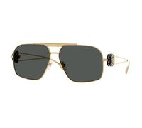Versace Homme Versace VE2269 100287 Lunettes de soleil Acier Or Gris Géométrique Normale