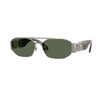 Versace Homme Versace VE2287 100171 Lunettes de soleil Métal Gris Vert Géométrique Normale