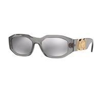 Versace Homme Versace VE4361 311/6G Lunettes de soleil Nylon Gris Gris Géométrique Miroir Miroir
