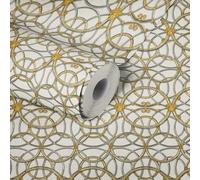Versace IV La Scala Envoi Palazzo Métallique Peint Crème / Doré 37049-2 Méduse