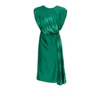 Versace - Jacquard Silk Draped Midi Dress - Femme - Robes - Vert - Taille: 40 FR