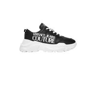 Versace Jeans Baskets en cuir synthétique noir avec semelle maxi et logo latéral 79YA3SC1 8052029139409-44