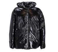 VERSACE JEANS COUTURE Blouson pour homme noir avec capuche. Deux poches dans la partie avant avec fermeture éclair. Fermeture éclair à l'avant., Noir, 48