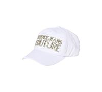 Versace Jeans Couture Casquette de baseball en toile Blanc/doré, Blanc., taille unique