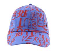 VERSACE JEANS COUTURE Casquette de baseball imprimée violette et rouge pour homme, violet/rouge, Taille unique