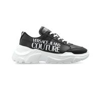 Versace Jeans Couture - Chaussures de sport avec logo imprimé - Homme - Chaussures - Noir - Taille: 44 EU