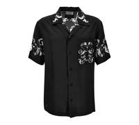 Versace Jeans Couture - Chemise à Manches Courtes - Homme - Chemises - Noir - Taille: S