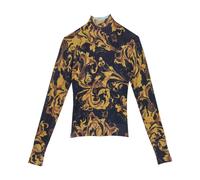 Versace Jeans Couture - Dolcevita Barocco in Maglia - Femme - Pulls - Multicolore - Taille: 44 FR