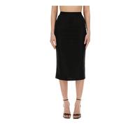 Versace Jeans Couture, Femme, Jupes, Noir, Taille: 34 FR Tape Crystal Skirt