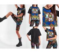 VERSACE JEANS COUTURE Haut Baroque À Motifs Oversized T-Shirt L