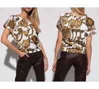 VERSACE JEANS COUTURE Haut Baroque À Motifs T-Shirt Iconique Neuf Chaud XS