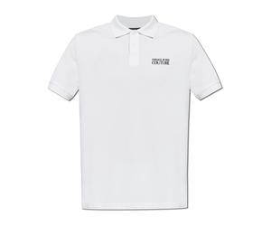 Versace Jeans Couture - Polo avec Logo Imprimé - Homme - Tops - Blanc - Taille: M