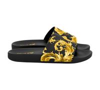 Versace Jeans Couture - Pool Slide - Femme - Chaussures - Noir - Taille: 35 EU