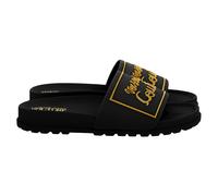 Versace Jeans Couture - Pool Slide - Femme - Chaussures - Noir - Taille: 38 EU