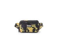 VERSACE JEANS COUTURE Sac banane pour homme 75YA4B89 Noir Iconic Printed Logo - Dimensions : 20 x 13 x 8 cm