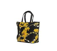 VERSACE JEANS COUTURE Sac fourre-tout avec motif Chain Couture Or, simili cuir, imprimé signé baroque, finition dorée, patch intérieur avec logo, compartiment principal, fermeture à crochet, poignées,