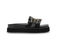 Versace Jeans Couture - Sandales à plateforme en satin - Femme - Chaussures - Noir - Taille: 41 EU