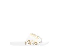 Versace Jeans Couture - Sandales Blanches à la Mode en PU - Femme - Chaussures - Blanc - Taille: 35 EU