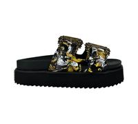 Versace Jeans Couture - Sandales Plates - Femme - Chaussures - Multicolore - Taille: 37 EU