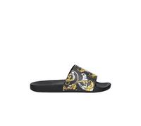 Versace Jeans Couture - Sandales Slides Noires - Style Fondo - Homme - Chaussures - Noir - Taille: 39 EU